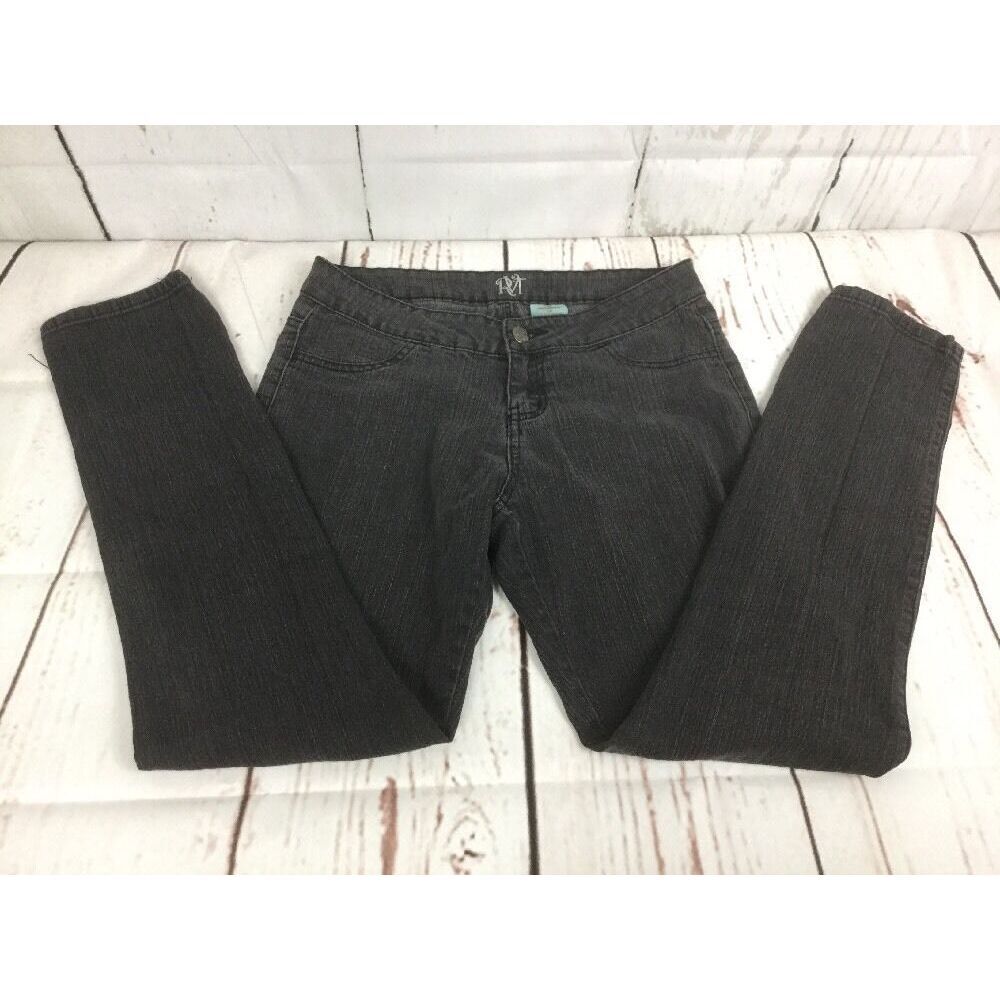 Girls Juniors RVT Jeans Skinny Size‎ 16 Inseam 28 Light Black In Color A6